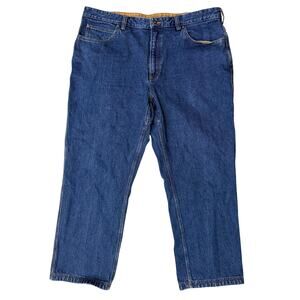 Duluth Trading 42X30 Straight Leg Denim Jeans Workwear Rugged Heavyweight Cotton